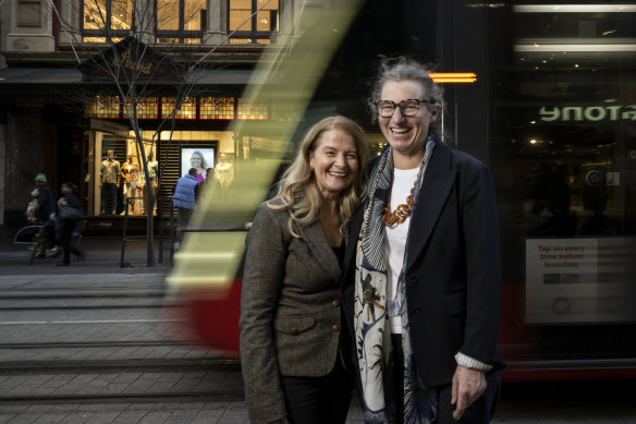 Angela Vithoulkas and Sophie Hunt were among business owners who took on the state government for disruption caused by construction of the Sydney CBD light rail.