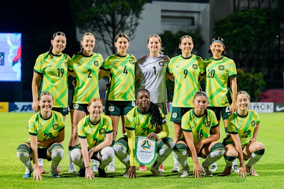 The Junior Matildas team that faced the Northern Mariana Islands last year.