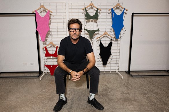 Bond-Eye Group CEO Steve Philpott in his showroom in Alexandria, Sydney. Australian fashion brands are plotting the best way to navigate Trump’s tariffs.