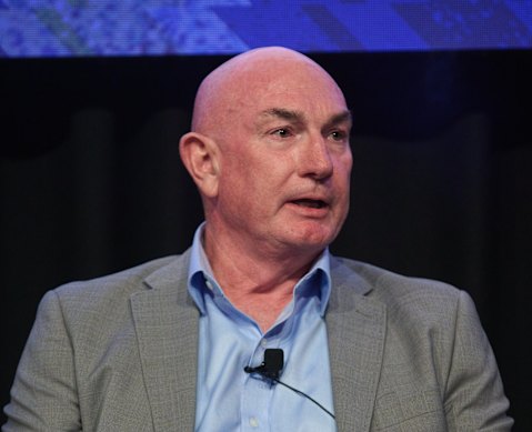 NESA chief executive Paul Martin during a panel discussion at today’s Schools Summit.