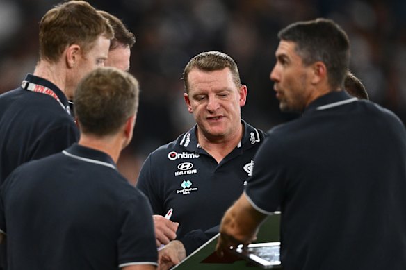 Michael Voss is looking for answers on Saturday night.