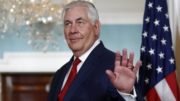 Goodbye to all that: Rex Tillerson.