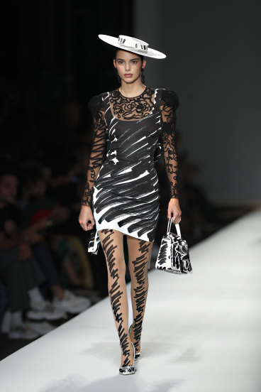 Moschino scribble dress cheap