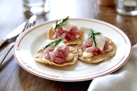 Go-to dish: Tuna tostadas.