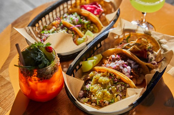 Tacos and Pho Mary at Titus Jones.