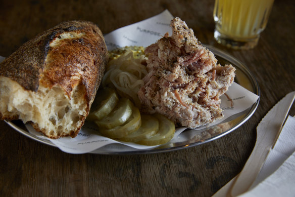 Pork rillette plate.