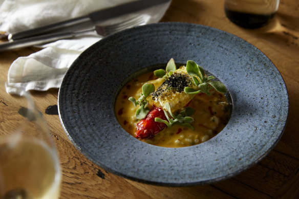 Marron with sweetcorn and ice plant at the relaunched White Horse.