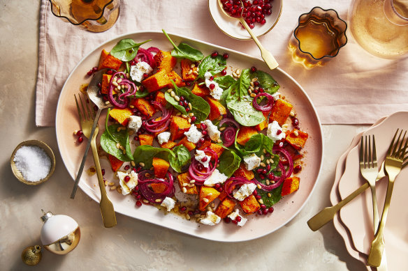 RecipeTin Eats’ new favourite Christmas pumpkin salad.
