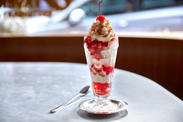 The knickerbocker glory in all its glory.