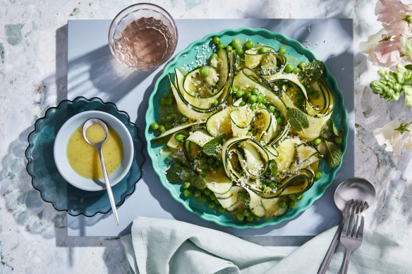 RecipeTin Eats’ zucchini ribbon salad.