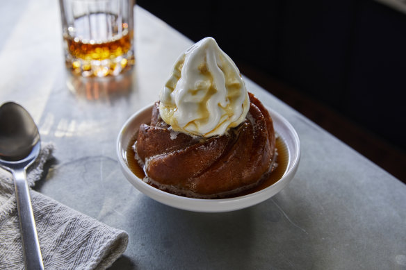 Coconut and pineapple baba.