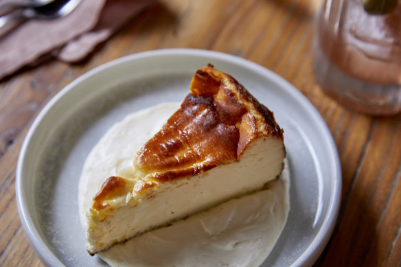 Basque cheesecake.