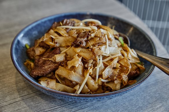 Sun Ming’s wok-fried rice noodles.