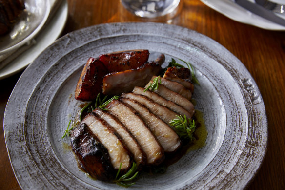 The tasting menu might feature grilled pork glazed with soy sauce and calamansi.