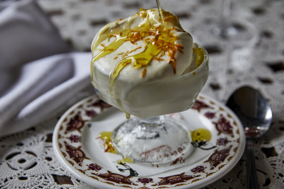 “Dad’s olive oil” gelato.
