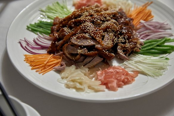 Goose rainbow salad.