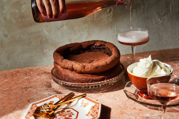 Emelia Jackson’s Flourless chocolate souffle cake.