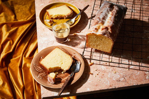 This simple lemon cake has a triple hit of citrus (in the batter, syrup and glaze).