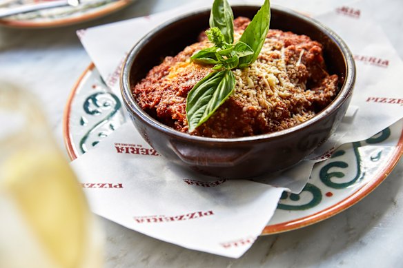 Lasagna alla bolognese.