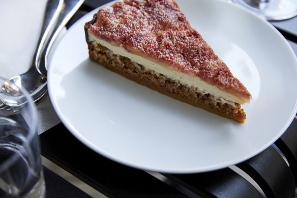 Fig and frangipane tart.