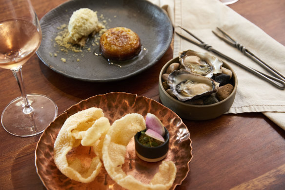 Australian fine dining cuisine at EXP. Restaurant, Pokolbin. 