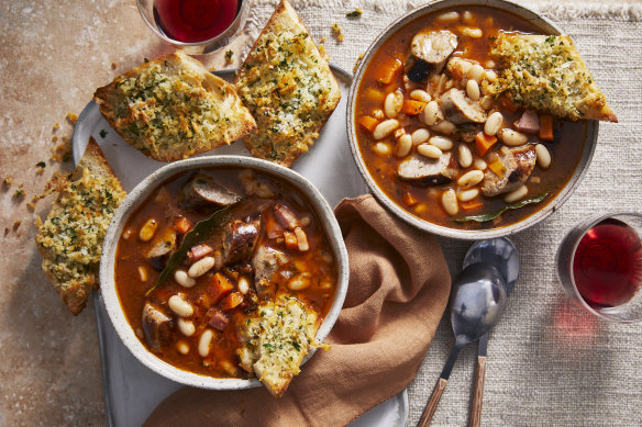 This cassoulet-inspired soup has stacks of flavour from the pork, speck, rosemary and thyme.