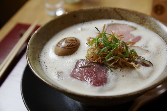 Signature tori paitan ramen.