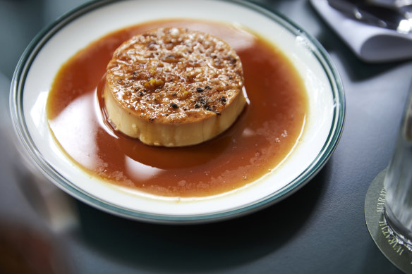 Daintree vanilla flan with amaro caramel.