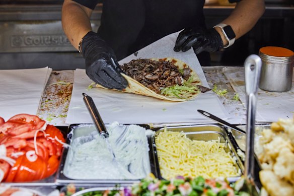 Beef gyros. 