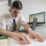 Year 12 student Connor is blind. This is how he will sit his HSC