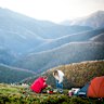 Camping at Mountt Feathertop near Bright.