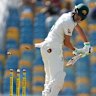 Sam Konstas is bowled by West Indies’ Shamar Joseph on day two of the first cricket Test match at Kensington Stadium in Bridgetown, Barbados.