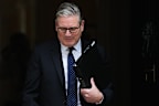 Britain's Prime Minister Keir Starmer leaves 10 Downing Street in London, Monday, April 20, 2026.