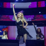 From left: Lisa, Jennie Kim, Rose, and Jisoo of Blackpink perform at the Coachella  Festival in 2019.