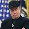 Elon Musk in the Oval Office last week.