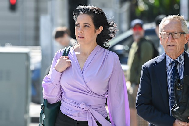 Federal COURT - Deeming v Pesutto, MP Moira Deeming arrives. 3rd of September 2024, The Age news Picture by JOE ARMAO