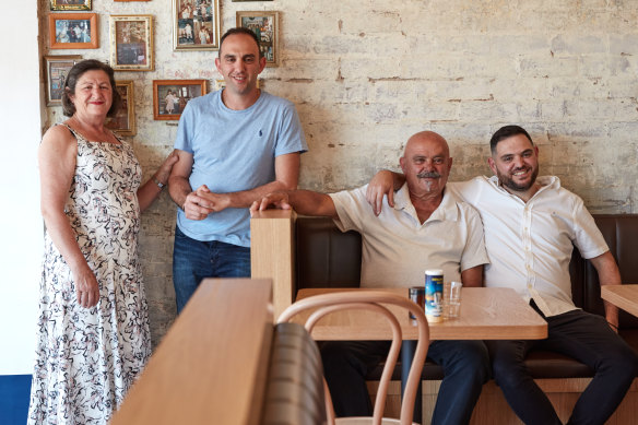 The El-Khoury family (L-R): Houda, George, Emil and John. 