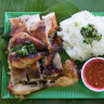 Grilled chicken with sticky rice at Hai Au Lang Nuong in Canley Vale.