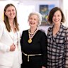 Incoming Vida Fund chief executive Brittany Higgins with Advisory Council Chair, Wendy McCarthy and Fund Board Director, Jo Dyer,