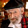 The late artist Martin Sharp in his studio at Wirian in 2012.