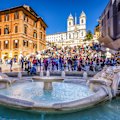 The Spanish Steps and the crowds.