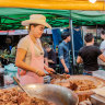 Chiang Mai’s “Cowboy Hat Lady” and her stall Khao Kha Moo Chang Phueak was made famous by Bourdain.