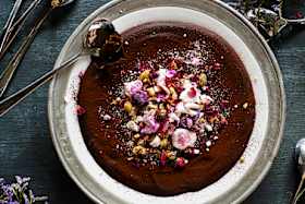 One bowl chocolate and nougat truffle recipe. 