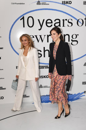 Sustainability champion Eva Kruse (left, with Princess Mary) is coming to VAMFF in March.