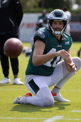 Arryn Siposs at training camp this month.