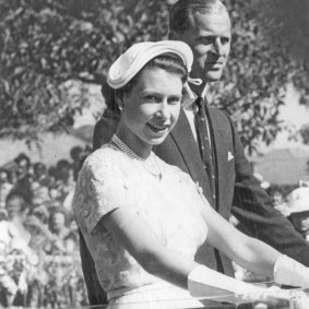Queen Elizabeth and Prince Philip during their Sydney visit in 1954.