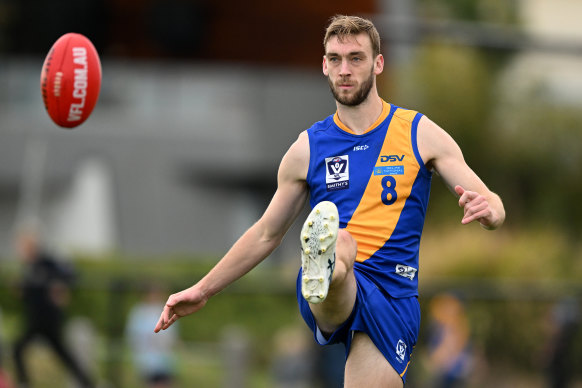 Oscar McDonald is presently playing in the VFL for Williamstown.