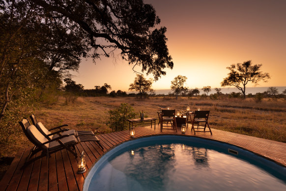 Plunge pool.