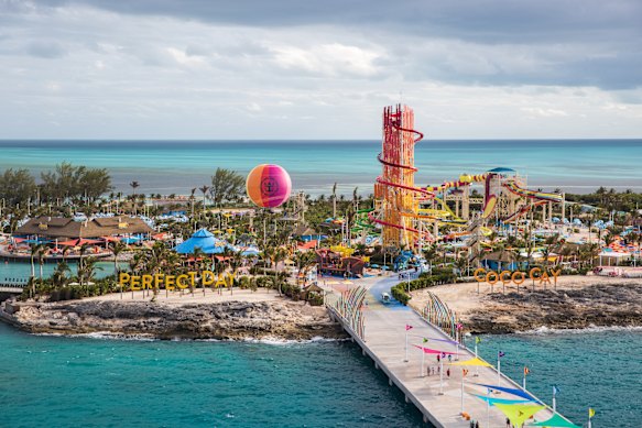 CocoCay, the private island post of Royal Caribbean Cruise Line.