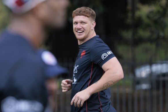 Look who's back: Dylan Napa is in a train-and-trial with the Roosters